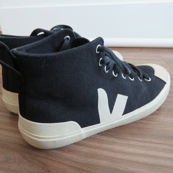 VEJA Nova HT Canvas Nautico Pierre High Top Sneakers Shoes - Men's Size US 9 - Picture 8 of 15